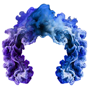 Blue Smoke Frame PNG 05232024