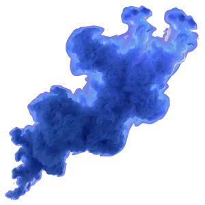Blue Smoke Frame PNG Oka