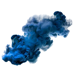 Blue Smoke Overlay PNG 05232024