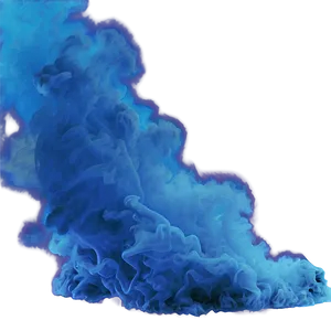 Blue Smoke Overlay PNG 05232024