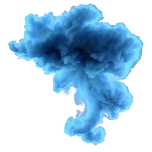 Blue Smoke Overlay PNG 55