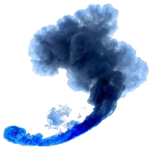 Blue Smoke Plume PNG 37