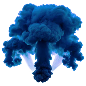 Blue Smoke Plume PNG Hhj78