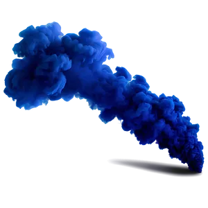 Blue Smoke Plume PNG Qkc