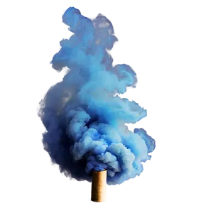 Blue Smoke Spiral PNG Boi