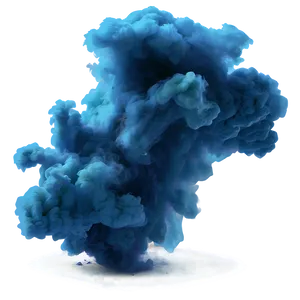 Blue Smoke Splash PNG 22
