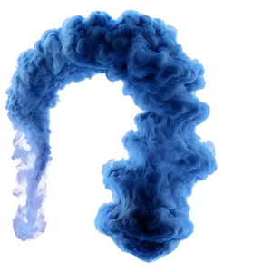 Blue Smoke Swirl PNG 05232024