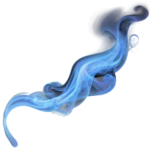 Blue Smoke Swirl PNG 05232024