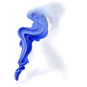 Blue Smoke Swirl PNG 4
