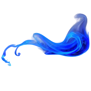 Blue Smoke Swirl PNG Jbd95
