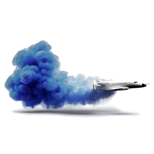 Blue Smoke Trail PNG 85