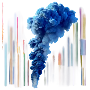 Blue Smoke Trail PNG Uvh