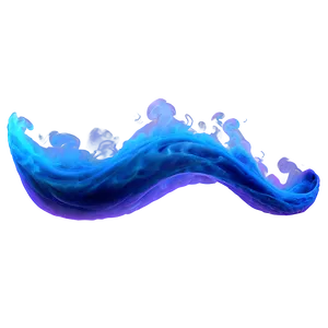 Blue Smoke Wave PNG 05232024