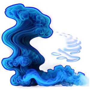 Blue Smoke Wave PNG 05232024