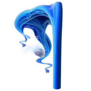 Blue Smoke Wave PNG Fda