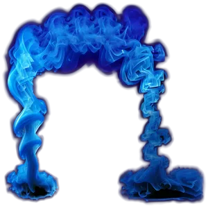 Blue Smoke Waveform PNG 29