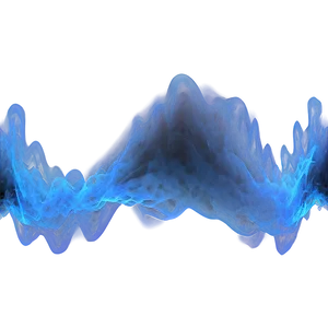 Blue Smoke Waveform PNG Las