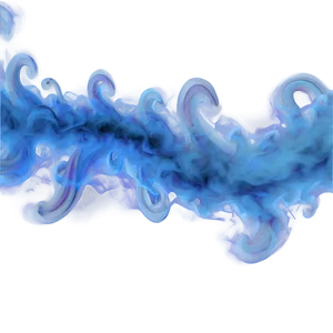 Blue Smoke Whirl PNG 05232024