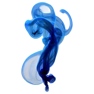 Blue Smoke Whisp PNG Ouf