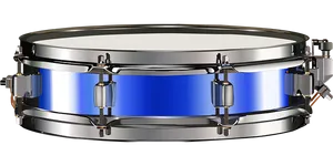 Blue Snare Drum Isolated PNG image