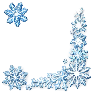 Blue Snow Border PNG Ina84 PNG