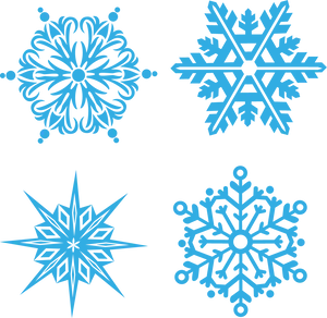 Blue Snowflake Designs Collection