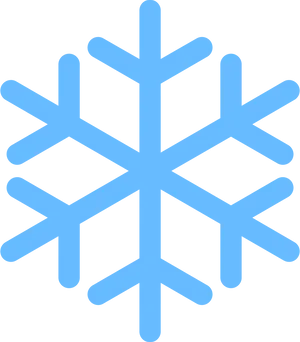 Blue Snowflake Icon PNG image