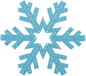 Blue Snowflake Illustration PNG image