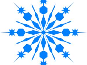 Blue Snowflake Pattern PNG image