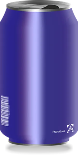 Blue Soda Can Illustration