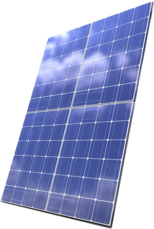 Blue Solar Panel Angled View.png PNG image