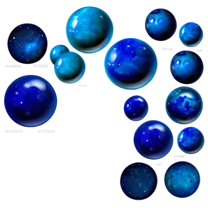 Blue Space Ball PNG 06132024 PNG