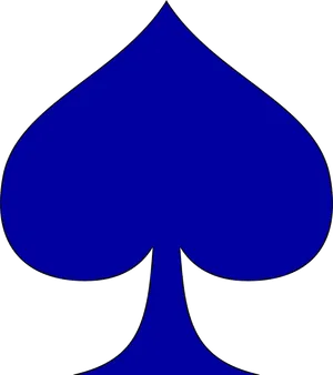 Blue Spade Icon PNG image