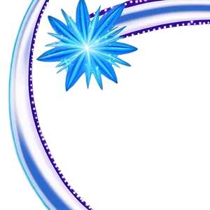 Blue Sparkle Border PNG 88