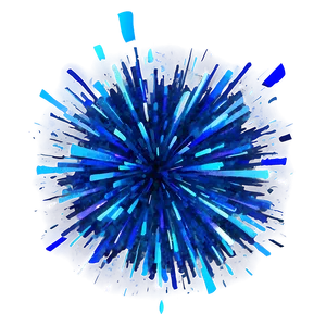 Blue Sparkle Explosion PNG 25