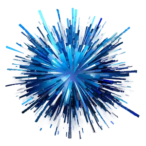 Blue Sparkle Explosion PNG 7
