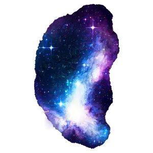 Blue Sparkle Galaxy PNG Qhf