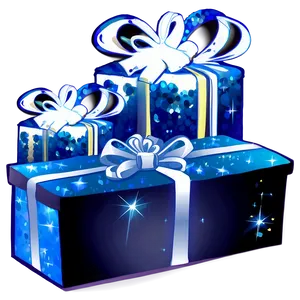 Blue Sparkle Gift Png 06262024 PNG image