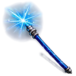 Blue Sparkle Magic Wand PNG 06262024 PNG