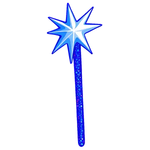 Blue Sparkle Magic Wand PNG Nrc53 PNG