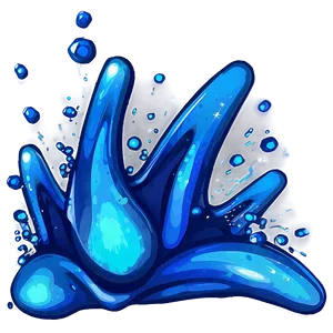 Blue Sparkle Splash Png 6 PNG image