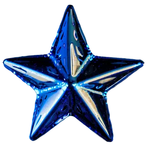 Blue Sparkle Star PNG 06262024