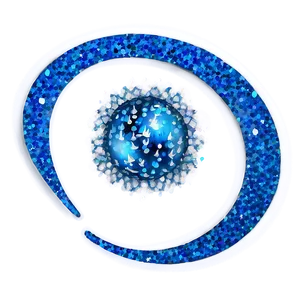 Blue Sparkle Swirl Png Gch23 PNG image