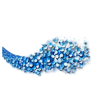 Blue Sparkle Wave PNG Bxl PNG