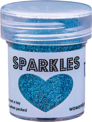 Blue Sparkles Glitter Jar