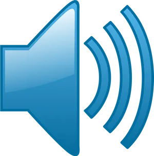 Blue Speaker Icon PNG image