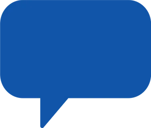 Blue Speech Bubble Graphic PNG image