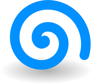 Blue Spiral Graphic PNG image