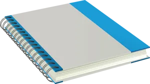 Blue Spiral Notebook Clipart PNG image