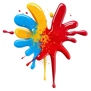 Blue Splat PNG 34